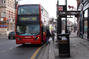 107 bus in Barnet
