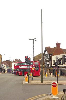 pole for traffic camera, Barnet