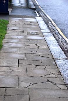Cracked pavement, Barnet