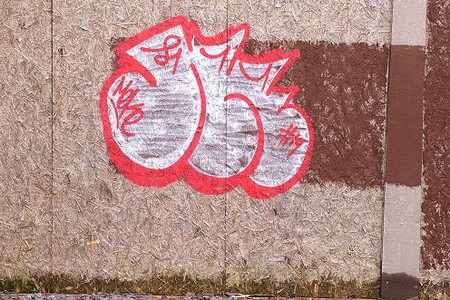 graffiti on rough board