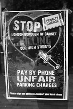 Barnet unfair parking charges poster