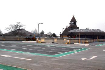 Empty car park, Spires, Barnet