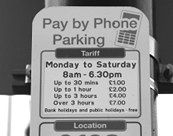 Parking pay by phone