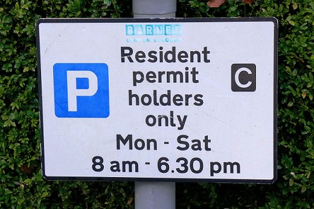  Resident permit holders only Mon - Sat 8am - 6.30pm