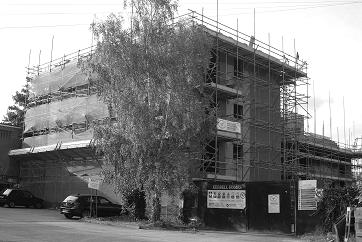 Tapster Street flats under construction, Barnet